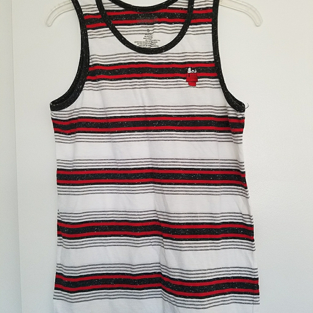 Men's Embroidered Snoopy Tank Top